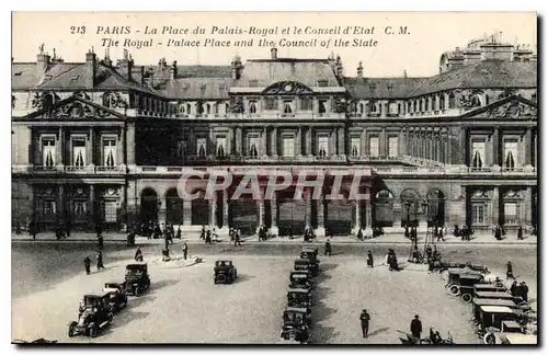 Ansichtskarte AK Paris La Place du Palais Royal et le Conseil d'Etat