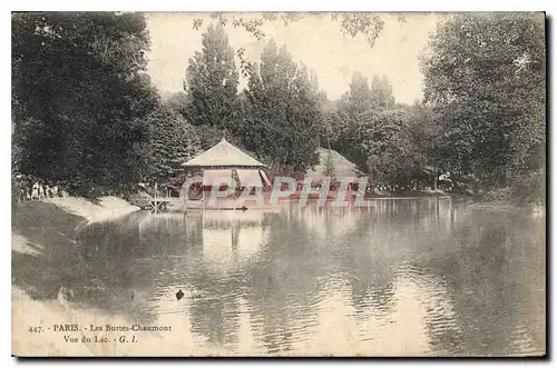 Cartes postales Paris Les Buttes Chaumont Vue du Lac