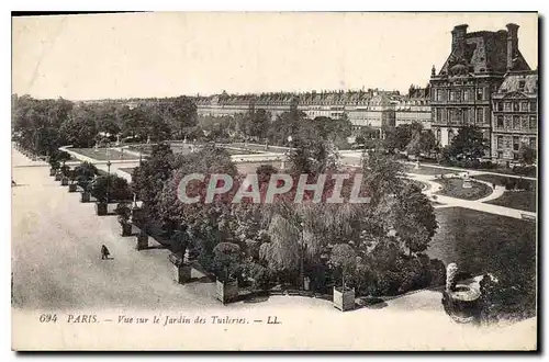 Cartes postales Paris Vue sur le Jardin des Tuileries