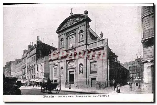 Cartes postales Paris Eglise Ste Elisabeth du Temple