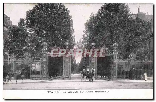 Ansichtskarte AK Paris La Grille du Parc Monceau