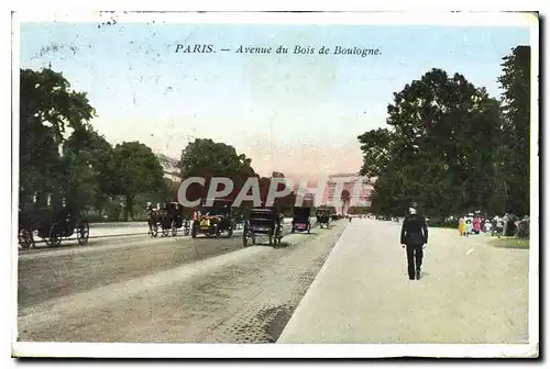 Cartes postales Paris Avenue du Bois de Boulogne