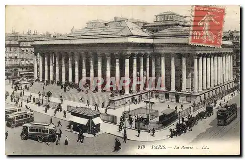 Cartes postales Paris la Bourse