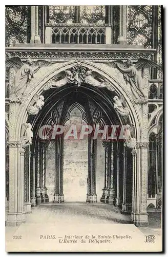 Ansichtskarte AK Paris Interieur de la Sainte Chapelle L'Entree du Reliquaire