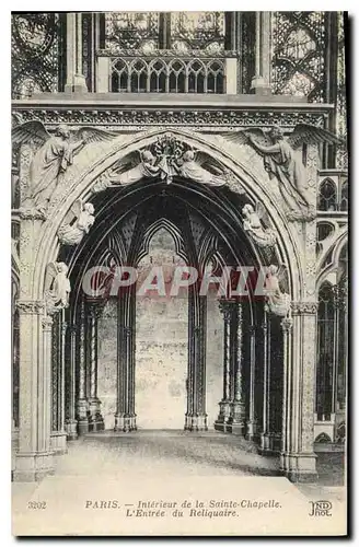 Cartes postales Paris Interieur de la Sainte Chapelle L'Entree du Reliquaire