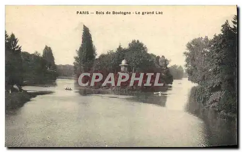 Ansichtskarte AK Paris Bois de Boulogne Le grand Lac