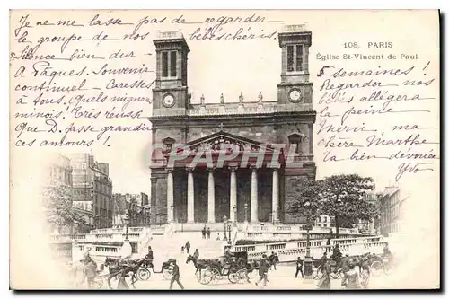 Cartes postales Paris Eglise St Vincent de Paul