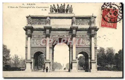 Cartes postales Paris L'Arc de Triomphe du Carrousel