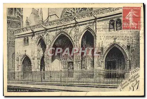 Cartes postales Paris Porche de l'Eglise St Gemain l'Auxerrois