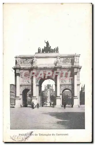 Cartes postales Paris Arc de Triomphe du Carrousel