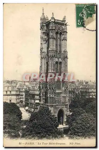 Cartes postales Paris La Tour Saint Jacques