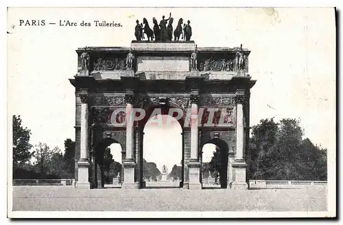 Cartes postales Paris L'Arc des Tuileries