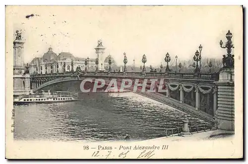 Cartes postales Paris Pont Alexandre III