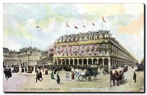 Cartes postales Vue exterieure des Magasins Grands Magasins du Louvre Paris