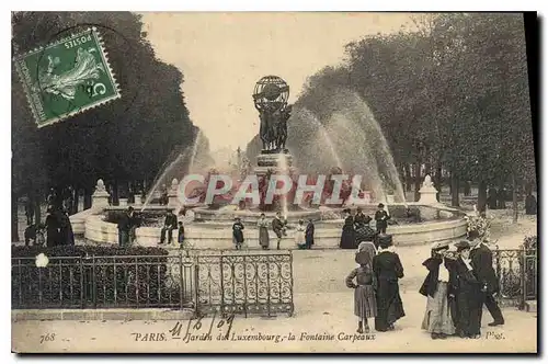 Cartes postales Paris Jardin du Luxembourg la Fontaine Carpeaux