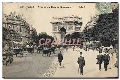 Cartes postales Paris Avenue du Bois de Boulogne