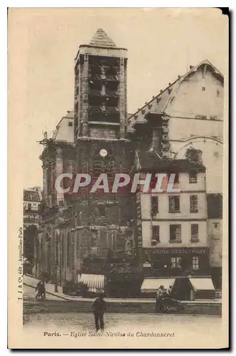 Cartes postales Paris Eglise Saint Nicolas du Chardonneret