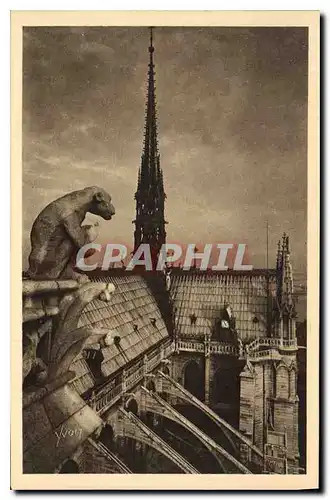 Cartes postales Paris en flanant Notre Dame de Paris Detail du Chevet cote Est