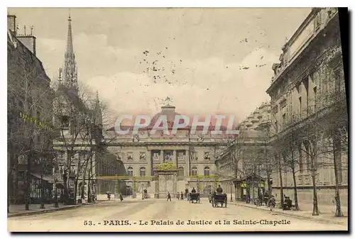 Ansichtskarte AK Paris le Palais de Justice et la Sainte Chapelle