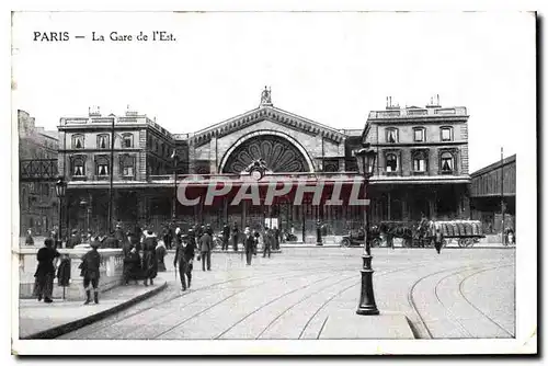 Cartes postales Paris la Gare de l'Est