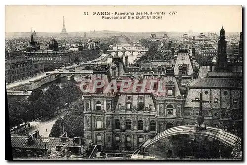 Ansichtskarte AK Paris Panorama des Huit Ponts