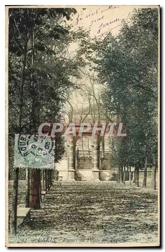 Ansichtskarte AK Paris Ruines du Palais des Tuileries