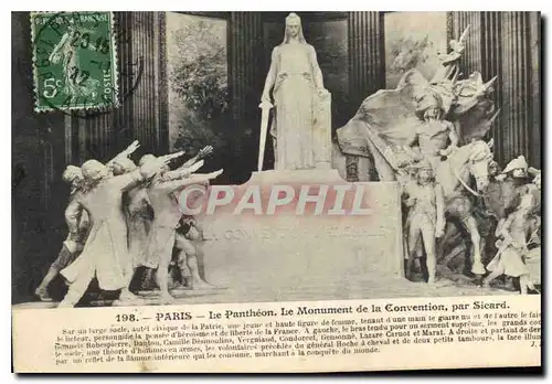 Ansichtskarte AK Paris le Pantheon le Monument de la Convention par Sicard