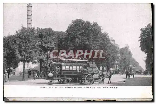 Ansichtskarte AK Paris Boul Sebastopol et place du Chatelet