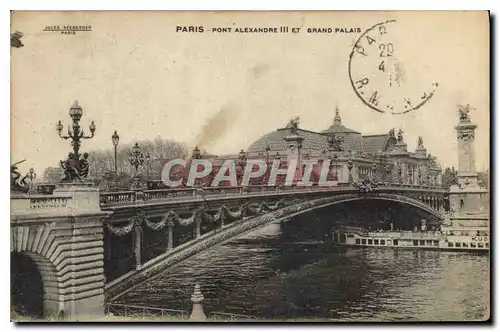 Ansichtskarte AK Paris Pont Alexandre III et Grand Palais