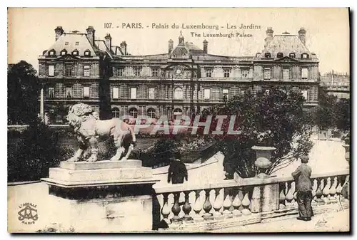 Ansichtskarte AK Paris Palais du Luxembourg les jardins