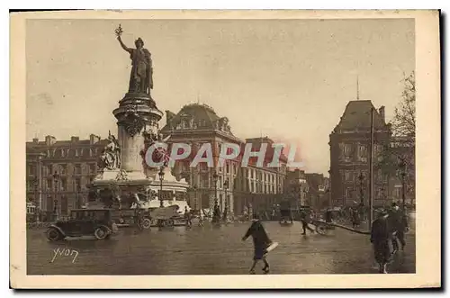 Ansichtskarte AK Paris en Flanant Place de la Republique