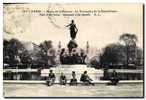 Ansichtskarte AK Paris Place de la Nation le Triomphe de la Republique