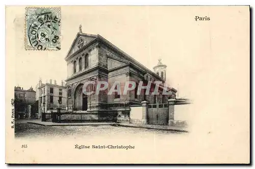 Cartes postales Paris Eglise Saint Christophe