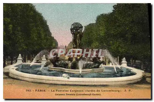 Cartes postales Paris la Fontaine Carpeaux jardin du Luxembourg