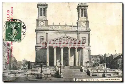 Cartes postales Paris Eglise St Vincent de Paul