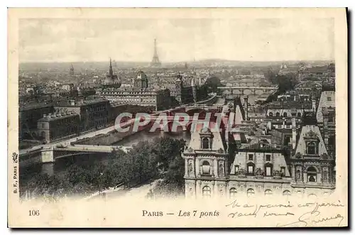 Cartes postales Paris Les 7 ponts