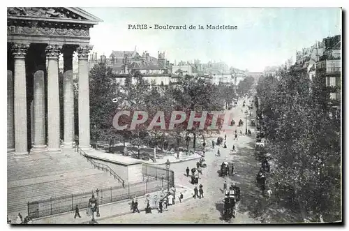 Cartes postales Paris Boulevard de la Madeleine