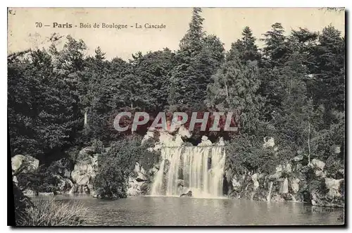 Ansichtskarte AK Paris Bois de Boulogne La Cascade