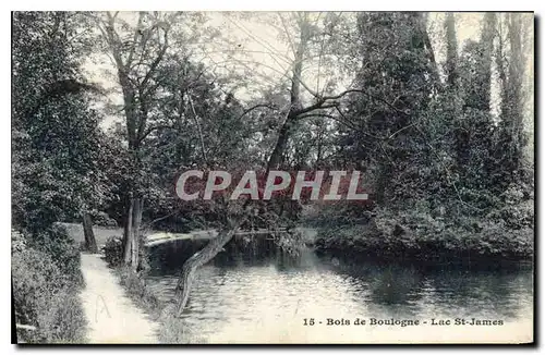 Ansichtskarte AK Bois de Boulogne Lac St James