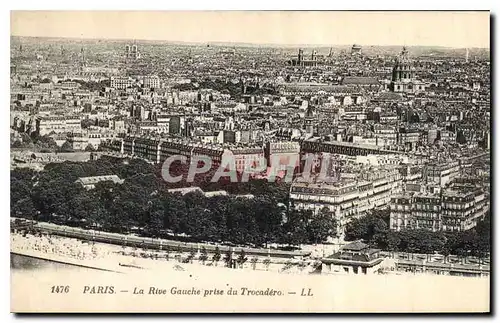 Cartes postales Paris La Rive Gauche prise du Trocadero