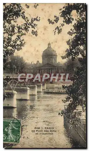 Ansichtskarte AK Paris Le Pont des Arts et l'Institut