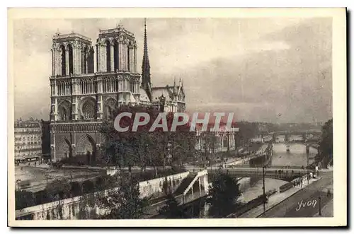 Ansichtskarte AK Paris en flanant Vue panoramique de Notre Dame et de la Seine