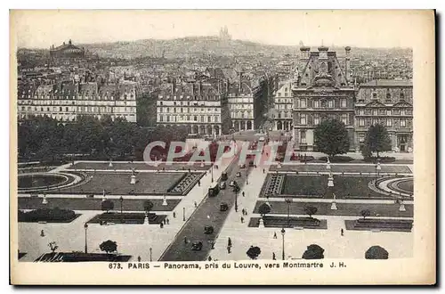 Ansichtskarte AK Paris Panorama pris du Louvre vers Montmartre