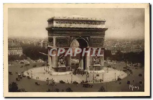 Ansichtskarte AK Les Petits Tableaux de Paris La Place de l'Etoile et l'Arc de Triomphe le monument le plus grand