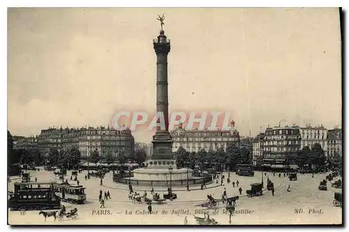 Cartes postales Paris La Colonne de Juillet Place de la Bastille