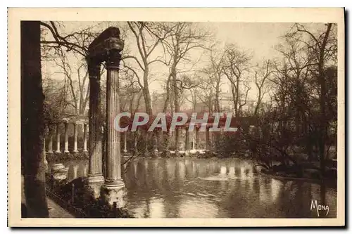 Ansichtskarte AK Le spetits tableaux de Paris Au Parc Monceau Colonnes Corirthlennes de la Naumachle