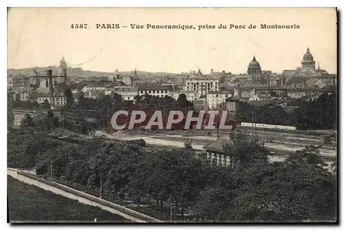 Cartes postales Paris Vue Panoramique prise du Parc de Montsouris