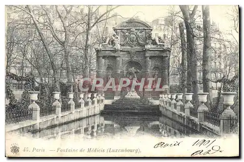 Cartes postales Paris Fontaine de Medicis Luxembourg