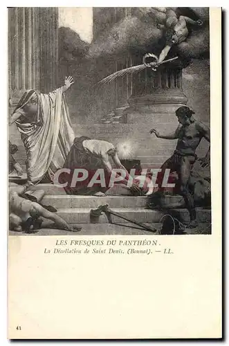 Ansichtskarte AK Les Fresques du Pantheon la Decollation de Saint Denis Bonnal