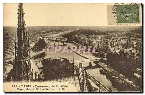 Ansichtskarte AK Paris panorama de la Seine vue prise de Notre Dame